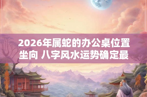 2026年属蛇的办公桌位置坐向 八字风水运势确定最佳方位