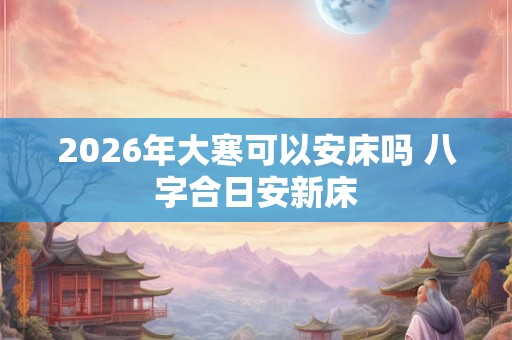 2026年大寒可以安床吗 八字合日安新床