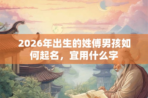 2026年出生的姓傅男孩如何起名，宜用什么字