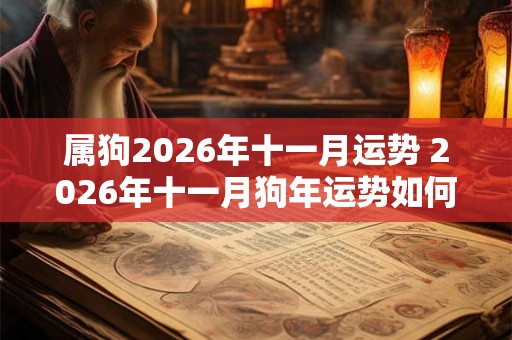属狗2026年十一月运势 2026年十一月狗年运势如何