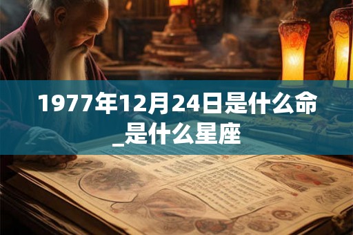 1977年12月24日是什么命_是什么星座 1977年12月24日是什么命_是什么星座