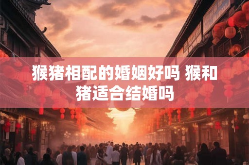 猴猪相配的婚姻好吗 猴和猪适合结婚吗 猴猪相配的婚姻好吗 猴和猪适合结婚吗