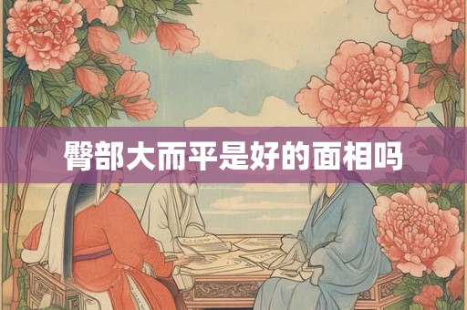 臀部大而平是好的面相吗