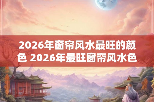2026年窗帘风水最旺的颜色 2026年最旺窗帘风水色