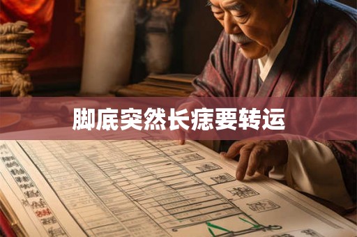 脚底突然长痣要转运 脚底突然长痣要转运