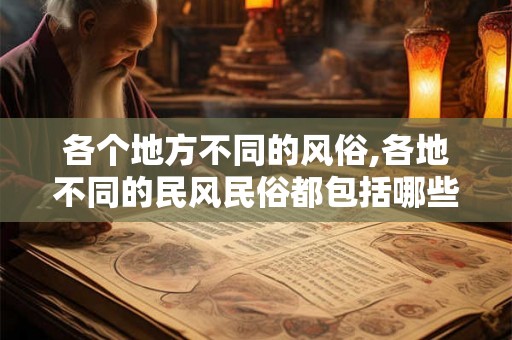 各个地方不同的风俗,各地不同的民风民俗都包括哪些方面
