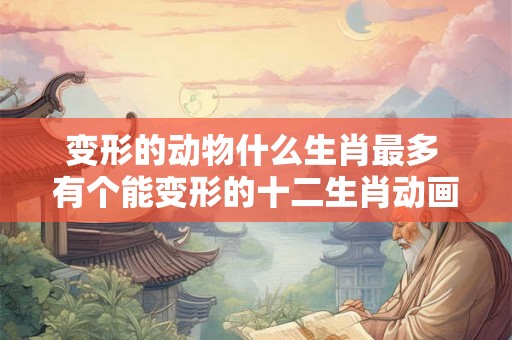 变形的动物什么生肖最多 有个能变形的十二生肖动画片