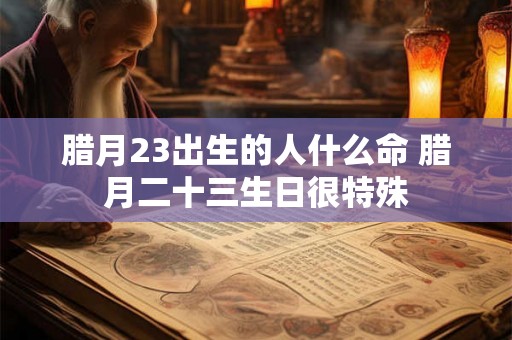 腊月23出生的人什么命 腊月二十三生日很特殊