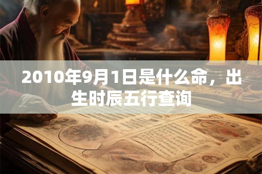 2010年9月1日是什么命,出生时辰五行查询 2010年9月1日是什么命,出生时辰五行查询