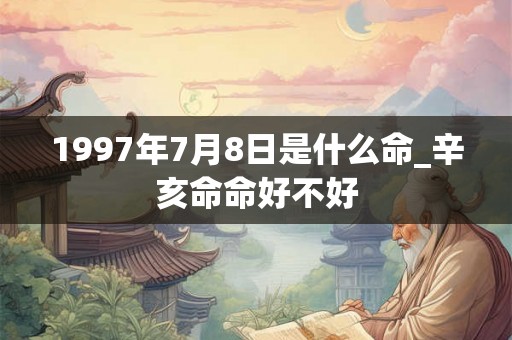 1997年7月8日是什么命_辛亥命命好不好
