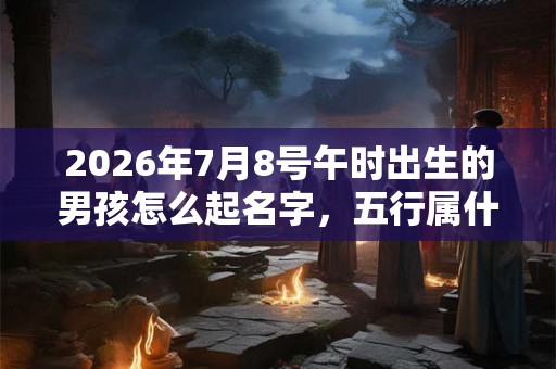 2026年7月8号午时出生的男孩怎么起名字，五行属什么