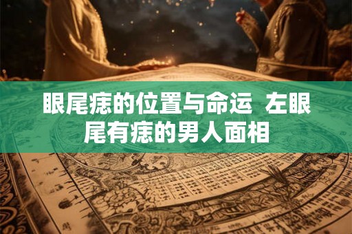 眼尾痣的位置与命运 左眼尾有痣的男人面相 眼尾痣的位置与命运 左眼尾有痣的男人面相