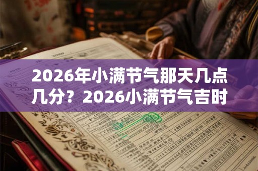 2026年小满节气那天几点几分？2026小满节气吉时