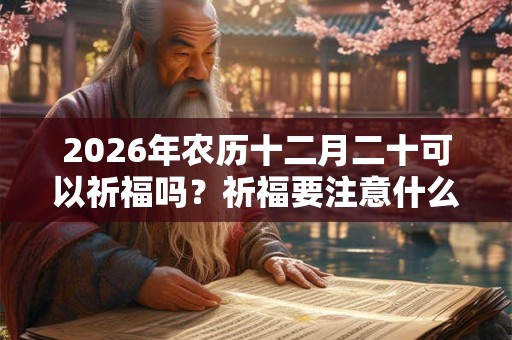 2026年农历十二月二十可以祈福吗？祈福要注意什么？