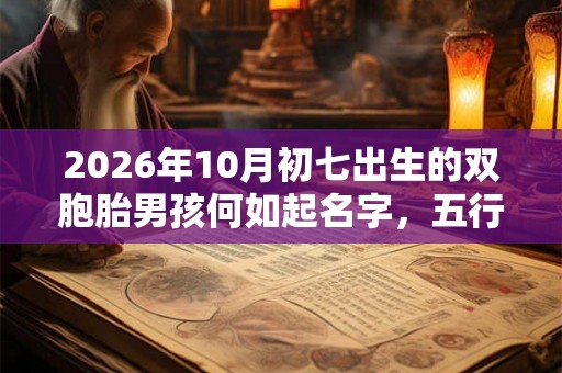 2026年10月初七出生的双胞胎男孩何如起名字，五行属相是什么？