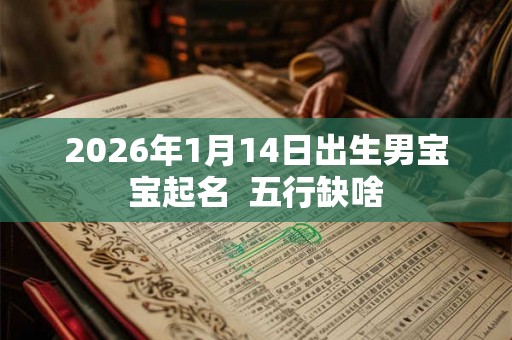 2026年1月14日出生男宝宝起名  五行缺啥