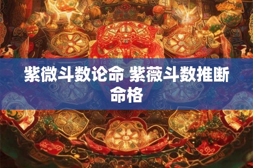 紫微斗数论命 紫薇斗数推断命格 紫微斗数论命 紫薇斗数推断命格