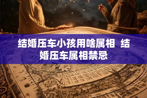 结婚压车小孩用啥属相  结婚压车属相禁忌