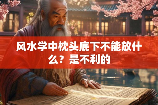 风水学中枕头底下不能放什么？是不利的