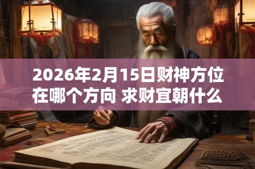 2026年2月15日财神方位在哪个方向 求财宜朝什么方向 2026年2月15日财神方位在哪个方向 求财宜朝什么方向