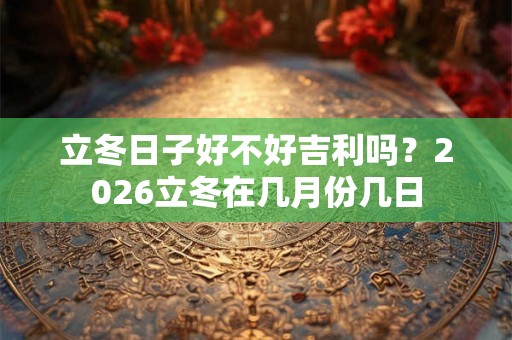 立冬日子好不好吉利吗？2026立冬在几月份几日