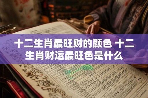 十二生肖最旺财的颜色 十二生肖财运最旺色是什么