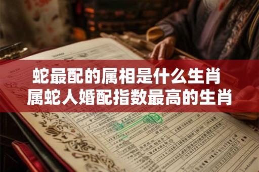 蛇最配的属相是什么生肖 属蛇人婚配指数最高的生肖属相