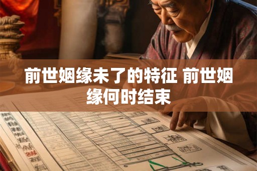 前世姻缘未了的特征 前世姻缘何时结束