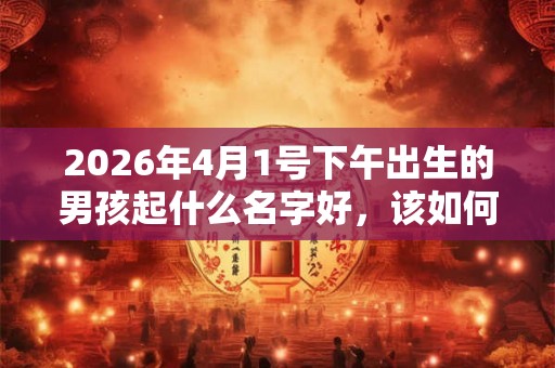 2026年4月1号下午出生的男孩起什么名字好,该如何取名? 2026年4月1号下午出生的男孩起什么名字好,该如何取名?