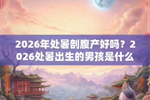2026年处暑剖腹产好吗？2026处暑出生的男孩是什么命？