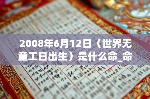 2008年6月12日(世界无童工日出生)是什么命_命运如何 2008年6月12日(世界无童工日出生)是什么命_命运如何