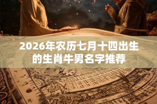 2026年农历七月十四出生的生肖牛男名字推荐