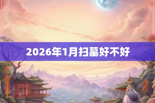2026年1月扫墓好不好