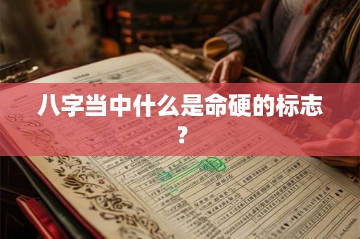 八字当中什么是命硬的标志？