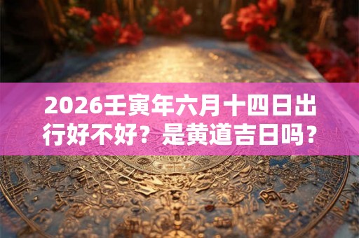 2026壬寅年六月十四日出行好不好？是黄道吉日吗？