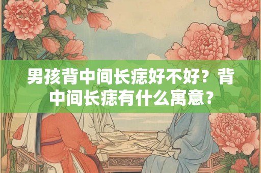 男孩背中间长痣好不好？背中间长痣有什么寓意？