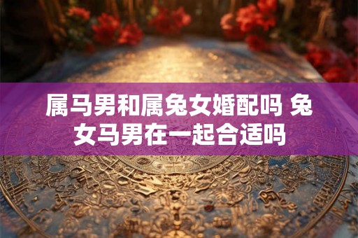 属马男和属兔女婚配吗 兔女马男在一起合适吗 属马男和属兔女婚配吗 兔女马男在一起合适吗