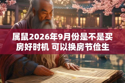 属鼠2026年9月份是不是买房好时机 可以换房节俭生活 属鼠2026年9月份是不是买房好时机 可以换房节俭生活