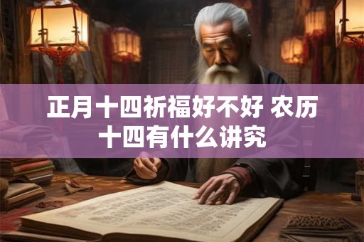 正月十四祈福好不好 农历十四有什么讲究 正月十四祈福好不好 农历十四有什么讲究