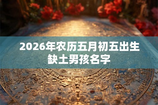 2026年农历五月初五出生缺土男孩名字