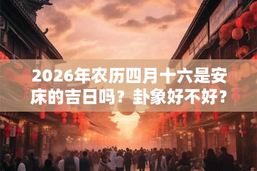 2026年农历四月十六是安床的吉日吗？卦象好不好？