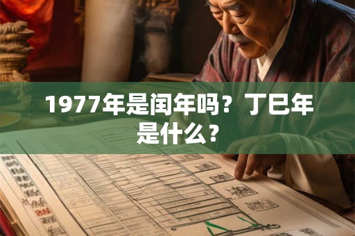 1977年是闰年吗？丁巳年是什么？