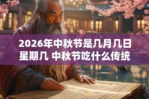 2026年中秋节是几月几日星期几 中秋节吃什么传统食物