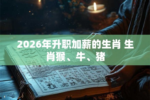 2026年升职加薪的生肖 生肖猴、牛、猪