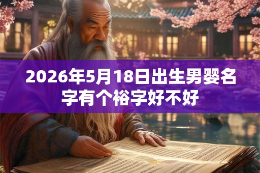 2026年5月18日出生男婴名字有个裕字好不好