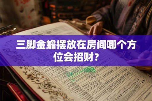 三脚金蟾摆放在房间哪个方位会招财？