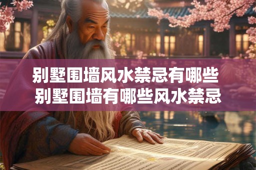 别墅围墙风水禁忌有哪些 别墅围墙有哪些风水禁忌 别墅围墙风水禁忌有哪些 别墅围墙有哪些风水禁忌