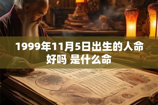 1999年11月5日出生的人命好吗 是什么命