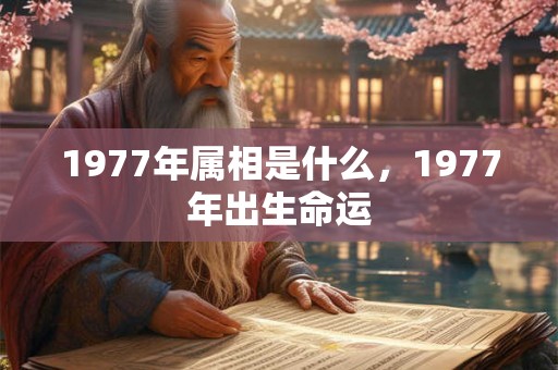 1977年属相是什么，1977年出生命运