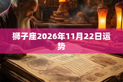 狮子座2026年11月22日运势